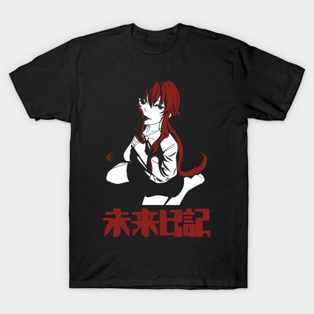 Yuno Gasai - Mirai Nikki T-Shirt by IKIGAISEKAI